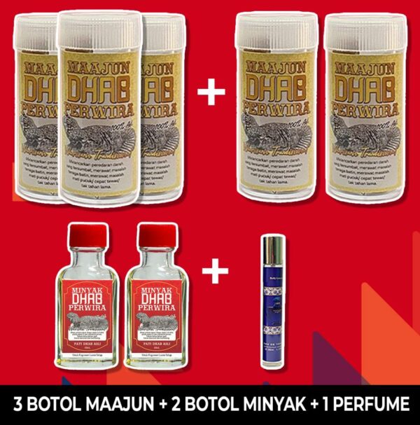 MEGA PROMO PAKEJ MAHARAJA ( 3 BOTOL + 2 BOTOL MINYAK + 1 PERFUME)